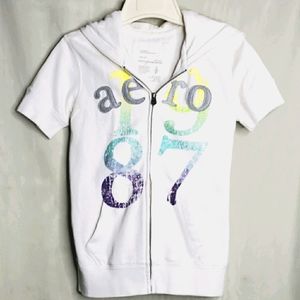 Like new women's short sleeve hoodie